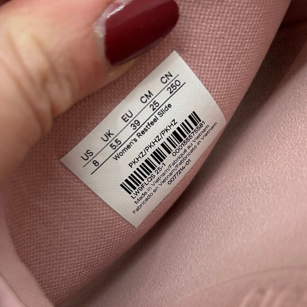 Lululemon Women's Restfeel Slide Sandal in Pink Pearl 8 Athleisure Sporty - Picture 6 of 6